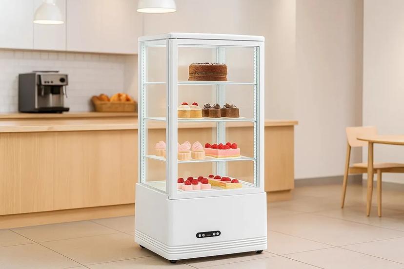 White Countertop Display Cooler