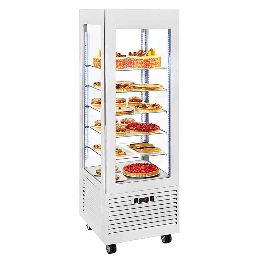 Ventilated Positive Display Cabinet – Glass Shelves